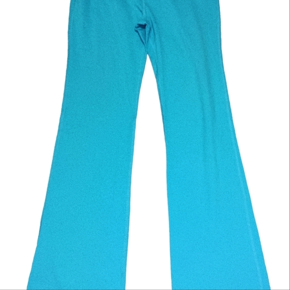 Women's Turquoise Yoga Pants - Picture 2 of 6